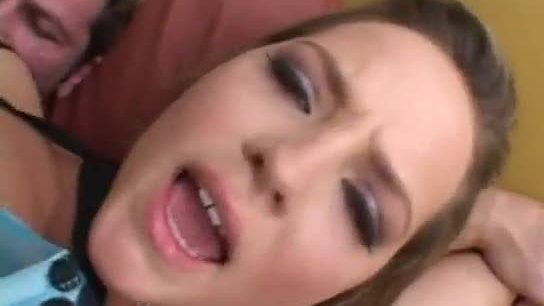 Cum on face of slutty chick