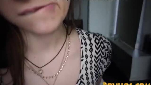 Amateur teen pov plowed while masturbating after blowjob