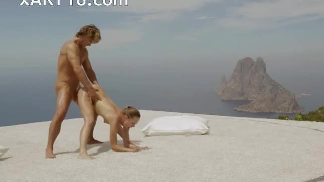 Pleasing art yoga in the sky
